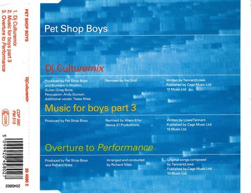 Pet shop boys dj - pet,