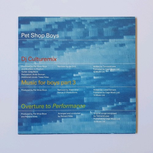 Pet shop boys culturemix - pet,